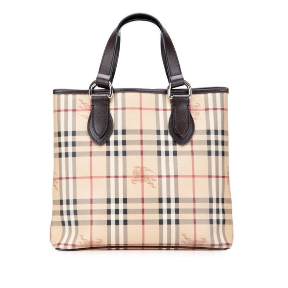 BURBERRY Brown Leather Tote Bag - Picture 1 of 10